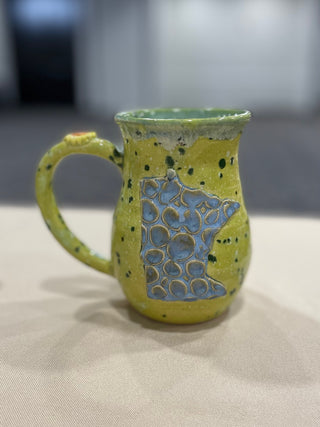 Lime Mug with Blue MN