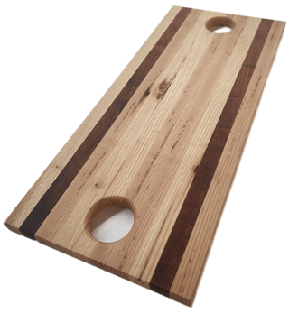 2 Hole - Hickory w/ Koa stripe