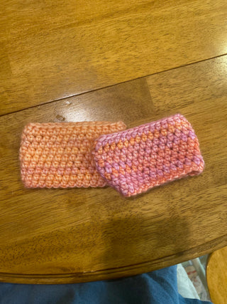 Reusable Coffee Cup Sleeve - Pink/Orange