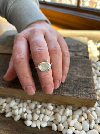 Rainbow Moonstone Ring