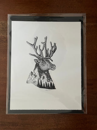 8x10 Reindeer