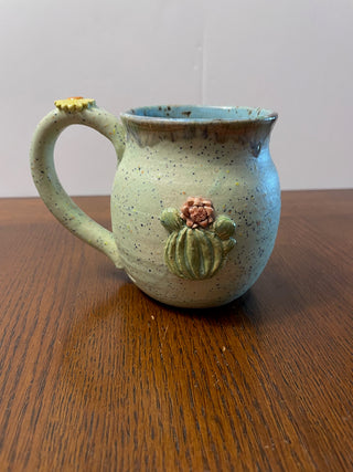 Mint Speckled Cactus Mug