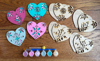 scandinavian pattern hearts DIY