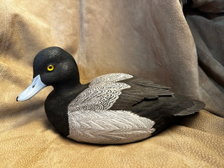 Hand Carved Bluebill Decorative Decoy