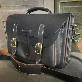Briefcase - Dark Brown Bison