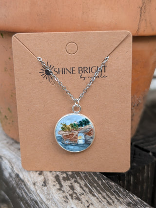 Pictured Rocks National Lakeshore Clay Necklace