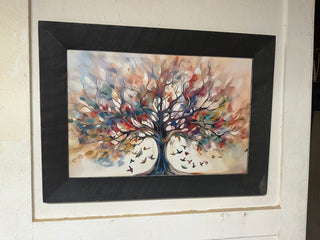 Framed Colored tree frame