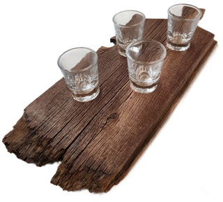 Flight Board - Shot Glass Barn Wood