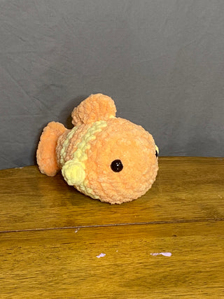 Chubby Fish Plush - Orange/Yellow