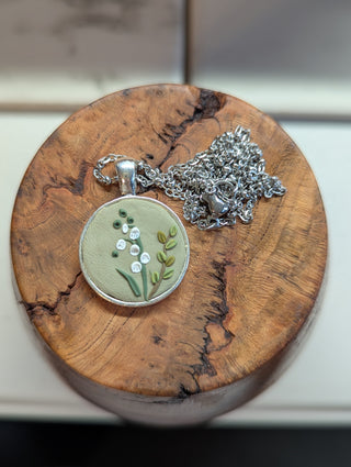 May Birth Flower Clay Necklace
