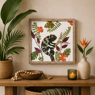Original Chameleon Nature Art
