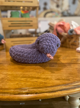 Large Snake Plush - Purple