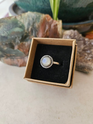 Orbit Moonstone Ring- 7.5