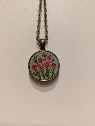 November Birth Flower Clay Necklace