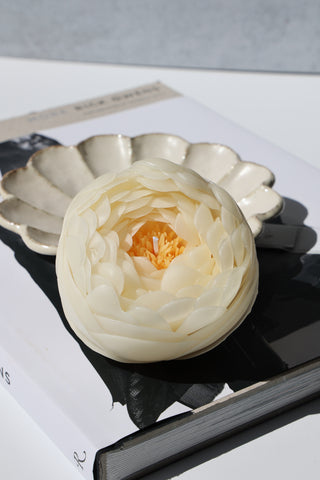 Tranquil Peony Flower Candle