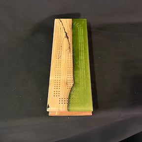 Cribbage Board Set Maple/Olive