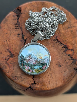 Glacier National Park Clay Necklace