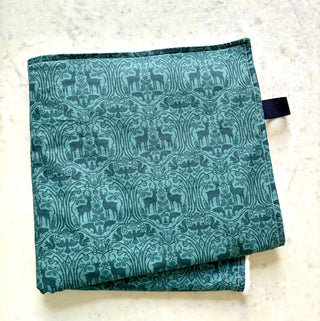 Blue Woodland Toile Snuggle Blanket