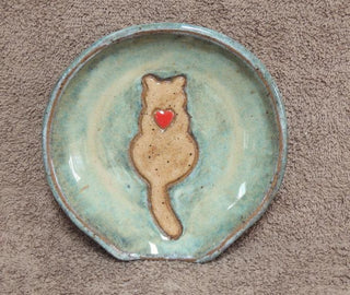 Spoonrest cat/heart 744