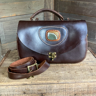 Midtown Handbag - Brown with Stone