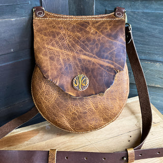 Round Saddlebag - Bison