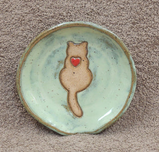Spoonrest cat/heart 644