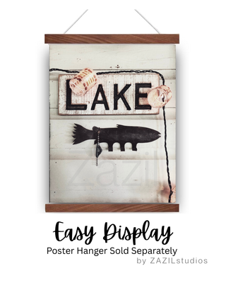 10" WOOD POSTER HANGER