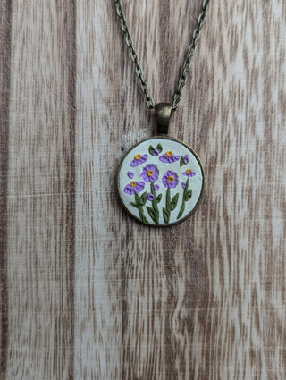 September Birth Flower Clay Necklace