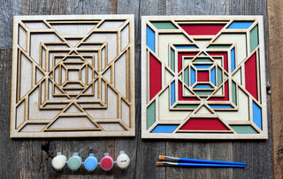 Geometric Overlay Painting Kit