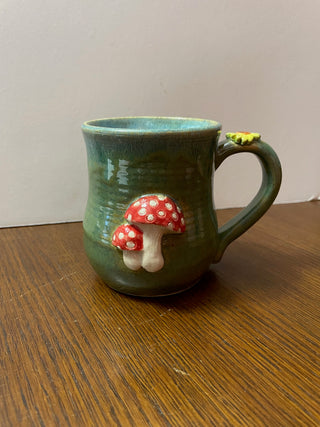 Green Mushroom Mug