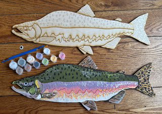 salmon DIY painting kit