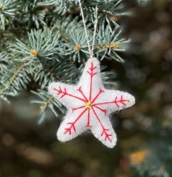 Felted Star Ornaments