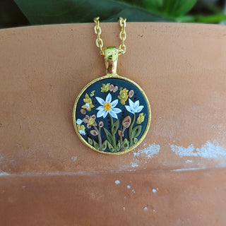 Wildflower Clay Necklace