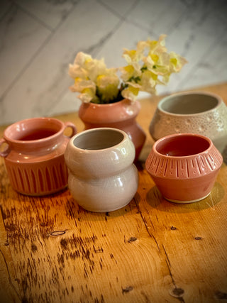 Assorted Pink or Bue Bud Vases