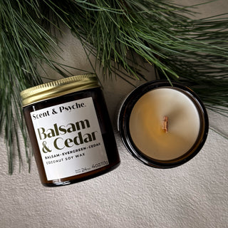 Balsam & Cedar 4oz Wood Wick Candle