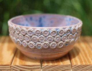 Purple Aster Floral Bowl 2