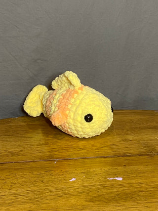 Chubby Fish Plush - Yellow/Orange
