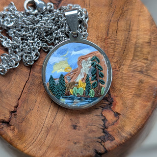 Yosemite National Park Clay Necklace
