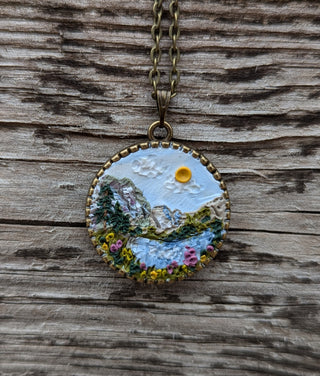 Glacier National Park Clay Necklace