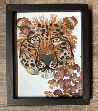 Framed cheetah nature art