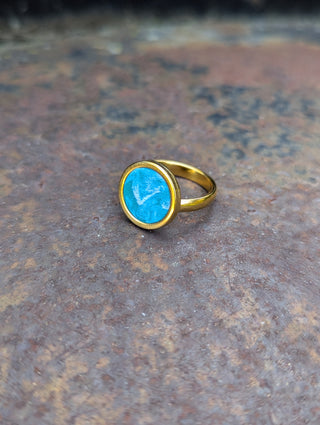 Blue Modern Ring