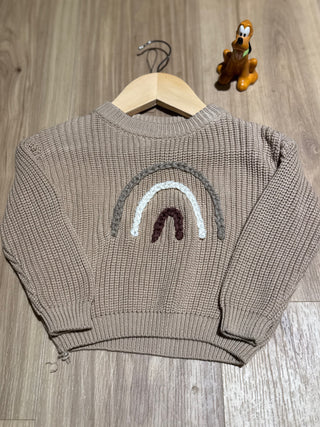 Rainbow Embroidered Sweater 0-3 months