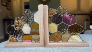 Honeycomb Bookend Set