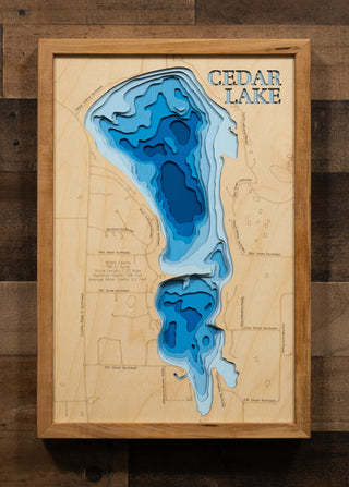 3d Lake Map - Cedar Lake