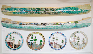 Mosaic Canoe: Summer Reflections