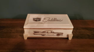 Burned Cadillac Keepsake Box