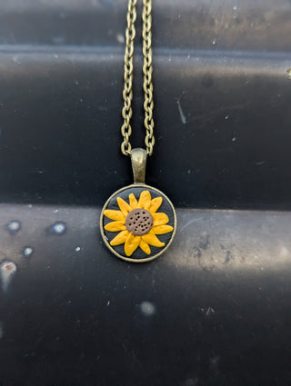 Flower Clay Necklace