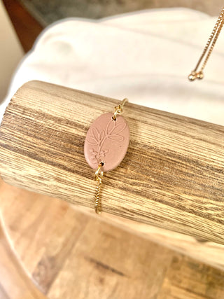 Brown Wildflower Bracelet