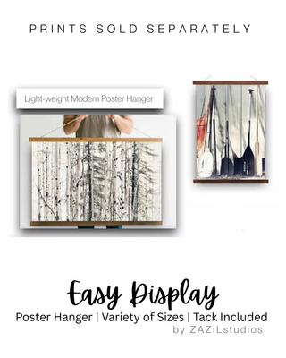 09" WOOD POSTER HANGER