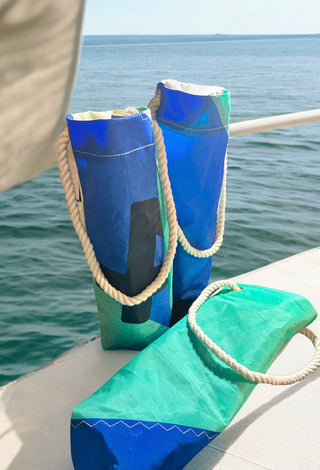 Upcycled Sail Wine Bag